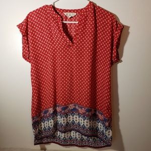 Cute Boho Chic top! Lightweight, size M, EUC